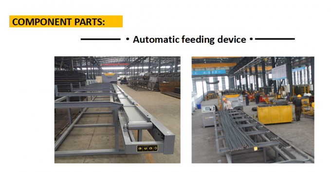 Shearing Line 10-40mm Mechanical CNC Rebar Shearing Line Machine High Positioning ...