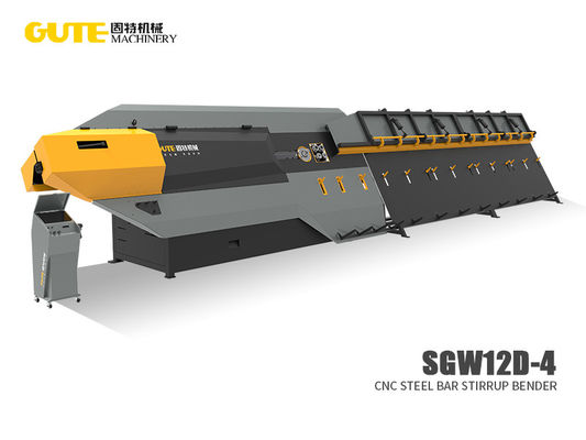 Full Power 46KW Automatic Rebar Stirrup Bending Machine Servo Control