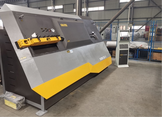GUTE CNC Steel Bar Stirrup Bending Machine PLC Control Wire Straightening