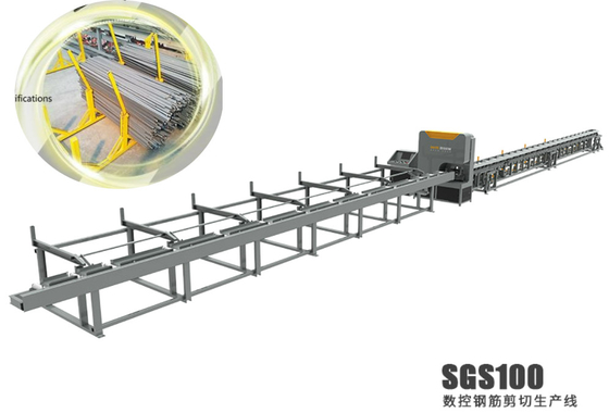 Good price CNC Steel Bar Shear Line 28m×3m×2m Rebar Shearline SGS 100 online