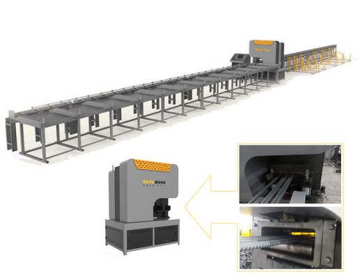 Good price CNC PLC Control Automatic Rebar Shear Line 100Tons Shear Line Cutting Machines online